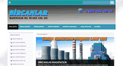 Desktop Screenshot of bircanlarmadencilik.com