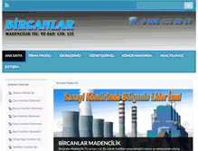 Tablet Screenshot of bircanlarmadencilik.com